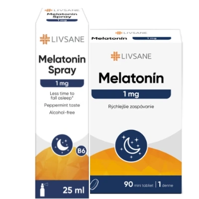 spánok - melatonín Livsane