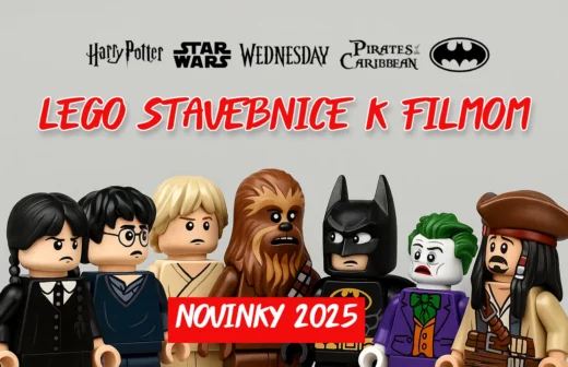 LEGO filmové stavebnice: Novinky pre fanúšikov Harryho Pottera, Star Wars, Batmana, Wednesday a Pirátov z Karibiku