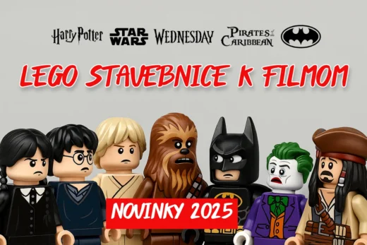 LEGO filmové stavebnice: Novinky pre fanúšikov Harryho Pottera, Star Wars, Batmana, Wednesday a Pirátov z Karibiku