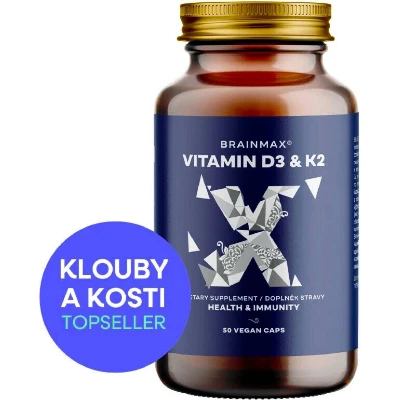 BrainMax Vitamin D3 + K2 (50 kapsúl)