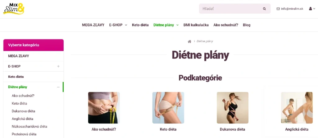 Mix & Slim - diétne plány ako cenovo dostupný systém