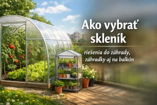 Ako vybrať skleník: riešenia do záhrady, záhradky aj na balkón