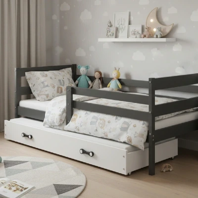 Postele s prísteľkou (zásuvná posteľ)