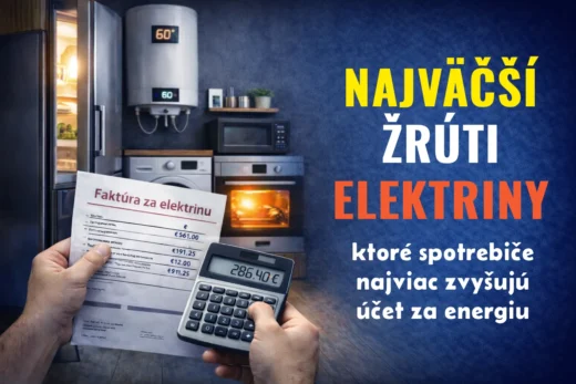 Najväčší žrúti elektriny: 8 spotrebičov, ktoré zvyšujú účty za energiu